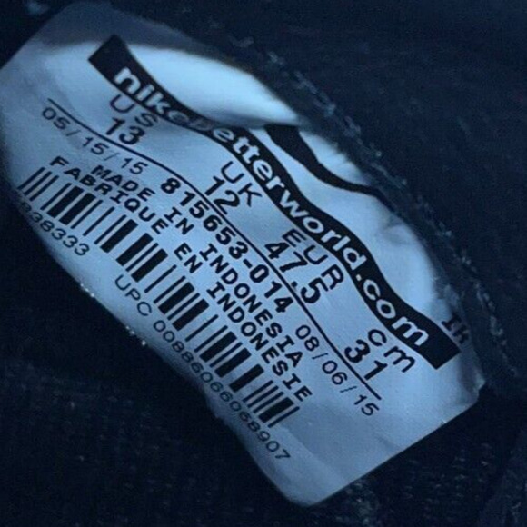 Nike Cortez Basic SP Undefeated LA Black Royal Blue 815653-014 Mens Size 13 Rare - Picture 9 of 12